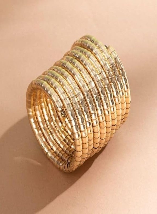 Siddhatva 2pc Combo Sprial Indian Hnadmade Ethnic Silver Gold Oxidized Kada Bracelet Bangles Jewelry - Image 5